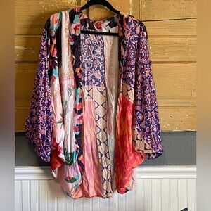 Anthropologie Mixed Print Shrug